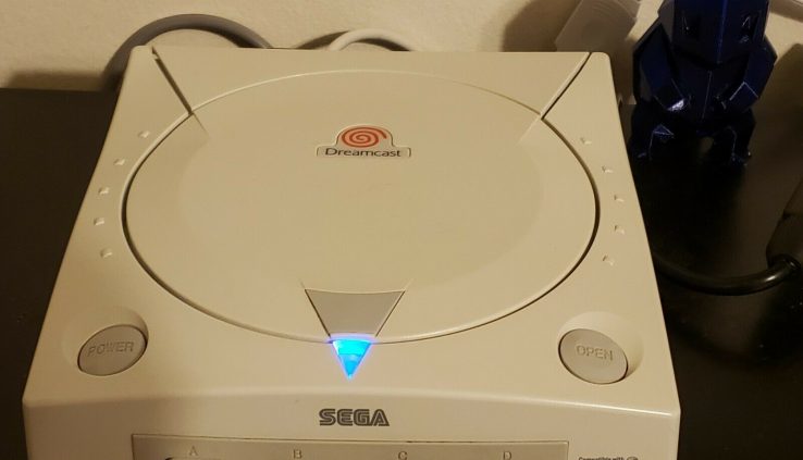 Modded GDEMU Sega Dreamcast 3D TrayNew LED,Controller Port Fuse,Battery,12v Mod