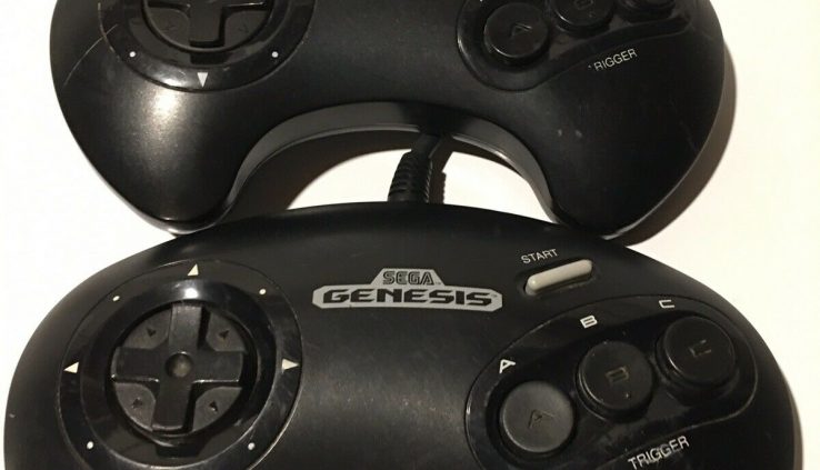 Two Sega Genesis Controllers