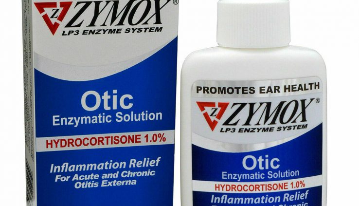 1.25oz ZYMOX Otic Pet King Set Otic Pet Ear Treatment with 1.0% Hydrocortisone