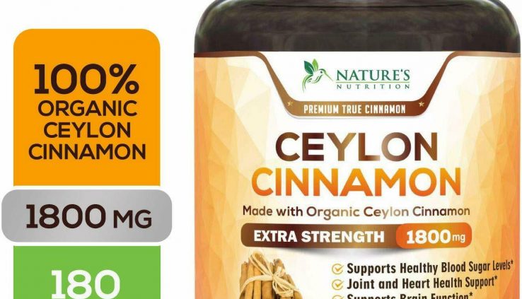 Upright Organic Ceylon Cinnamon Capsules Most life like probably Efficiency 1800mg, FREE SHIPPING