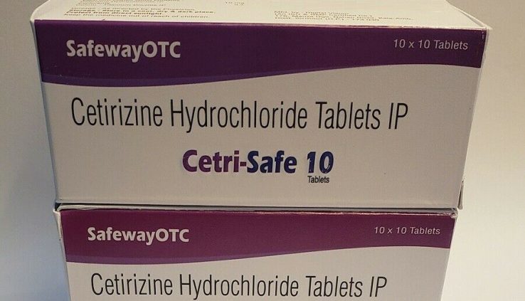 200 Cetirizine Hydrochloride tablets – 10mg generic Zyrtec – SAME DAY SHIP