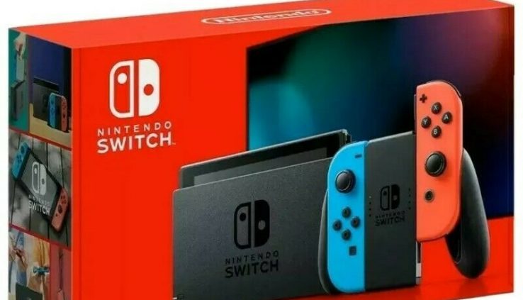 Fresh Model Nintendo Switch 32 GB Console – Neon Blue/Pink Pleasure-Con HAC-001