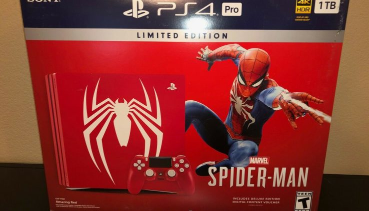 RARE PlayStation PS4 Pro 1TB Little Model Spider-Man Console Bundle BRAND NEW