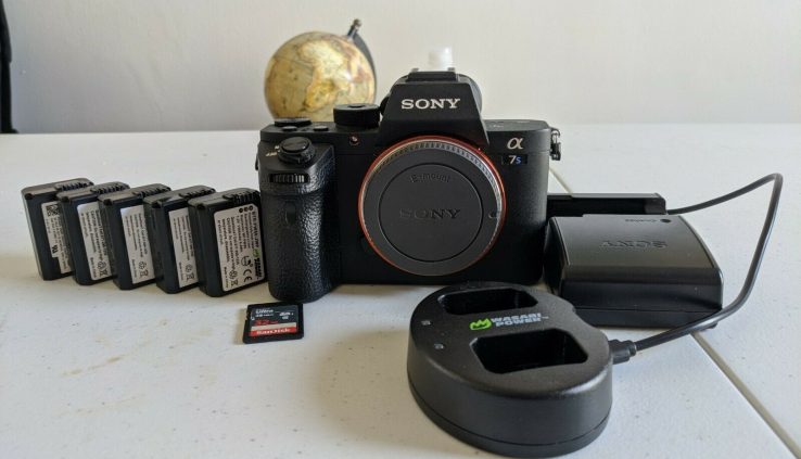 Sony Alpha A7Sii Digital Beefy Frame 4K Camera! w/ 5 Batteries and Memory Card