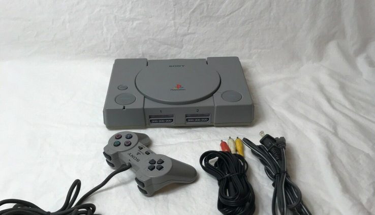 Sony PlayStation PS1 Gray Console Map Controller SCPH-1001 30 Day Guarantee