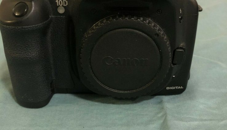 Canon EOS 10D 6.3MP Digital SLR Digicam Physique and Strap Examined/ Working 