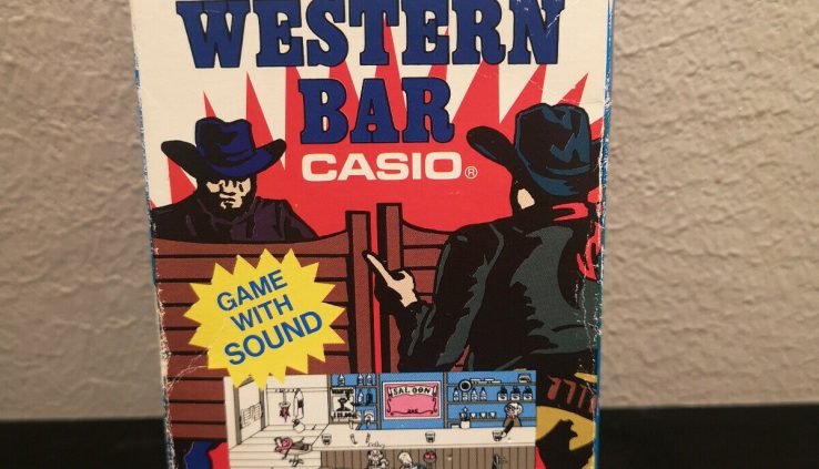 Western Bar Cowboy Casio CG-300 Retro Handheld Digital Sport