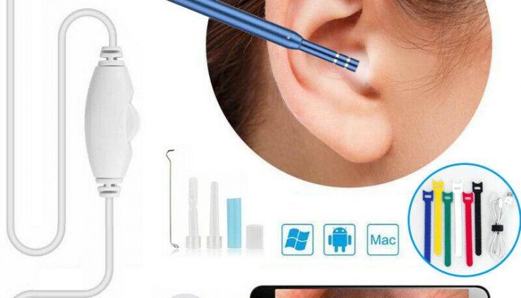 3in1 USB Visible Endoscope Ear Camera Otoscope Borescope For Android Windows Mac