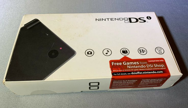 Nintendo DSi Sunless Handheld Machine Model Unusual Manufacturing facility Sealed