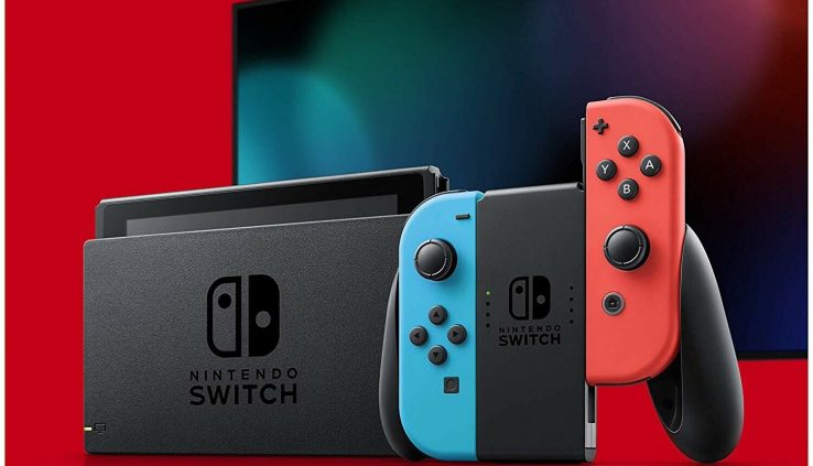 NEW! Nintendo Swap with Neon Blue & Neon Red Joy-Con + FREE SHIPPING!