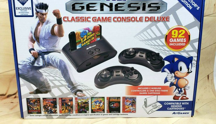 Sega Genesis Classic Sport Console Deluxe Collectors Edition 92 Games