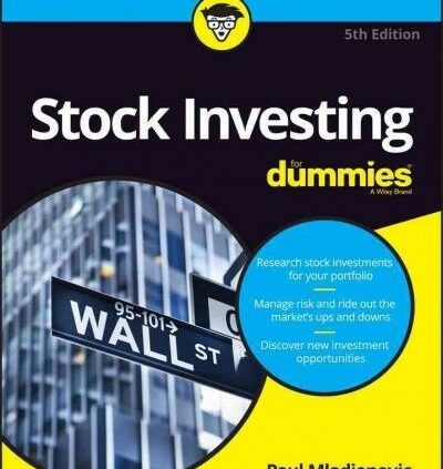 Stock Investing for dummies, Paperback by Mladjenovic, Paul, Like Recent Mature, F…
