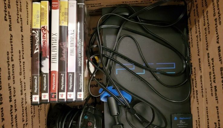 Sony PlayStation 2 Shaded Console w/Controller+Memory Card+Games