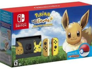 Nintendo Switch – Pikachu & Eevee Model with Pokémon: Let’s Roam, Eevee! + Poké