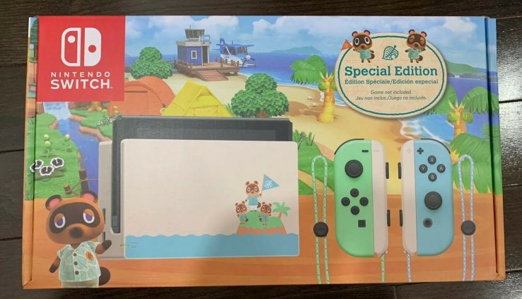 Nintendo Change Animal Crossing Composed Horizons Particular Edition Console *NEW*