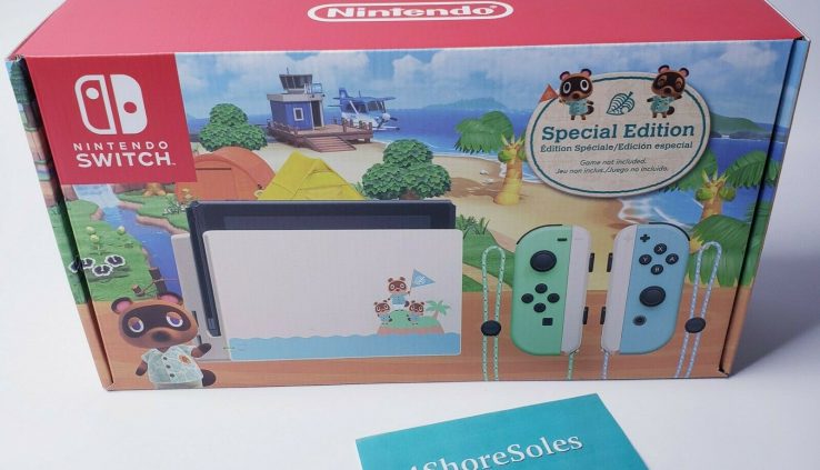 Animal Crossing Fresh Horizon Special Model Nintendo Swap Console WITH GAME!