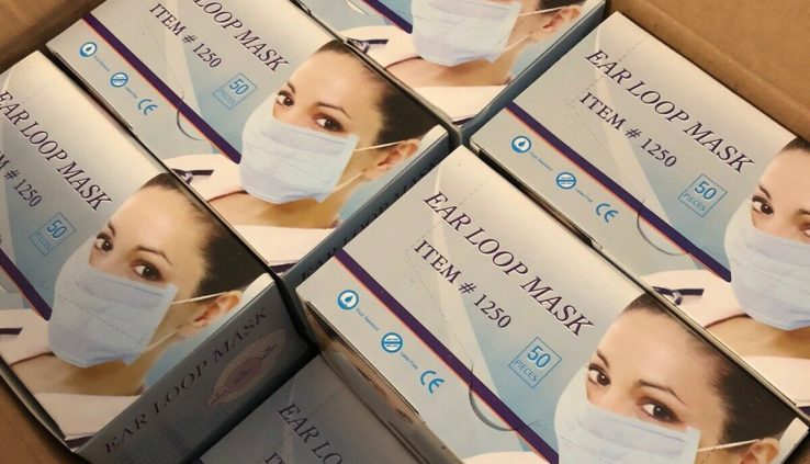 50 Pcs Box High Quality Liquid Resistant Surgical 3-Ply FAST 2-Day Shipping