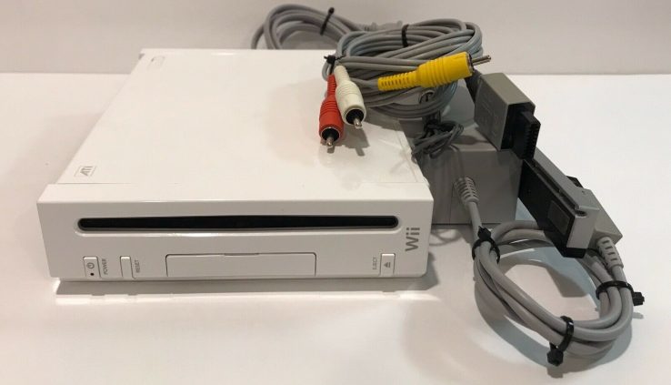 Nintendo Wii White Console Machine Total NTSC Tested Genuine Parts