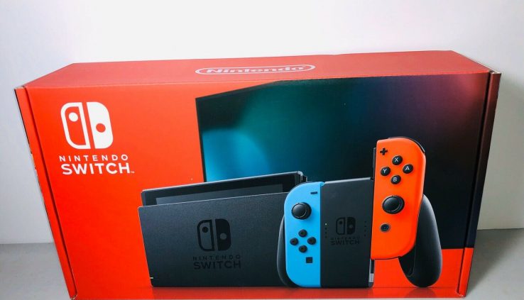 NEW Nintendo Switch Console 32GB Crimson Blue Pleasure-Cons SHIPS TODAY!