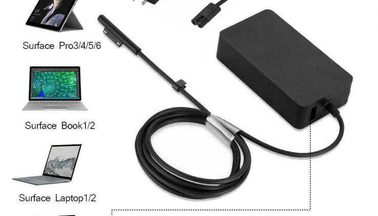 for Microsoft Surface Pro 3,Pro 4,Pro 5/6,Surface E book AC Adapter Charger