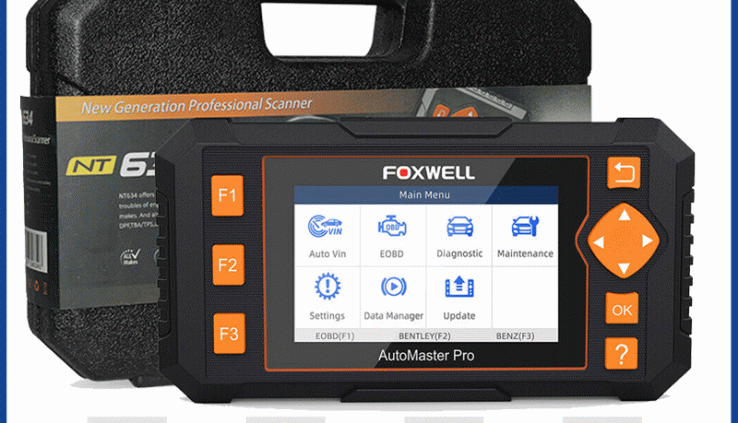 Foxwell NT634Pro Auto OBD2 Diagnostic Scanner Tool ABS SRS SAS TPMS Oilreset DPF