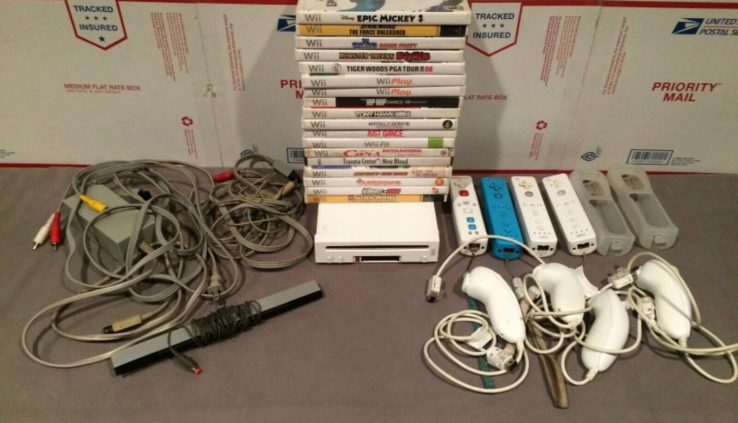 wii console bundle with video games