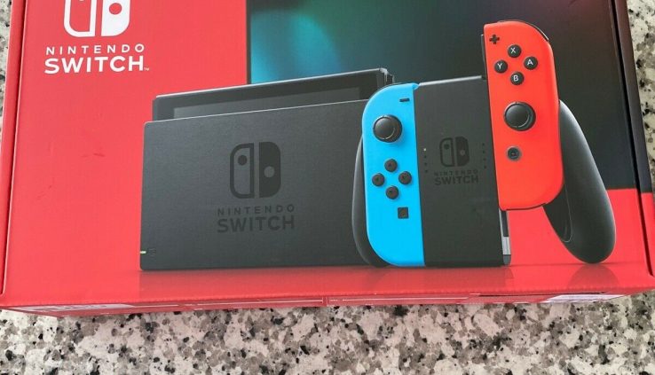 NEW Nintendo Switch Console 32GB NEW  Crimson Blue In Hand Joy-Cons Ships Mercurial!
