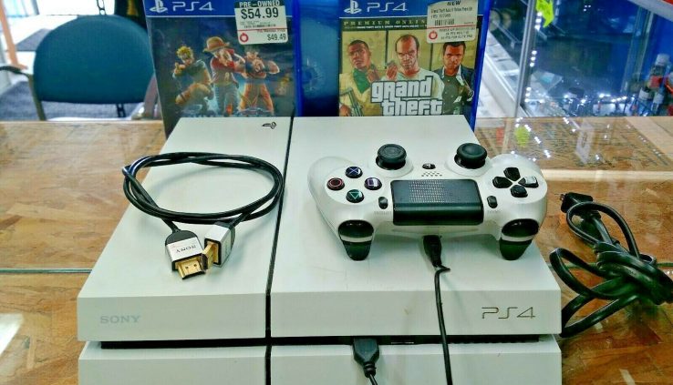 Sony PlayStation 4 500GB Console – White (CUH-115A) 1 faraway 3 games