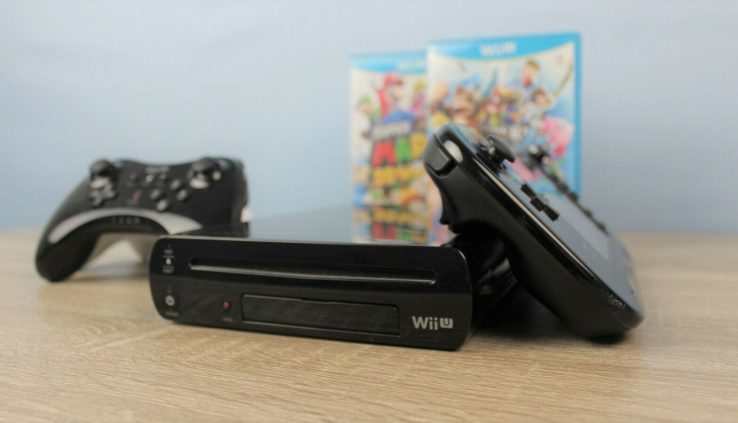 Nintendo Wii U Dim with Gamepad, Comely Shatter Bros, 2 Honorable Controllers and More