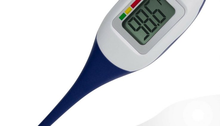 Apex Beautiful Face LCD Digital Thermometer, Oral Thermometer for Adults