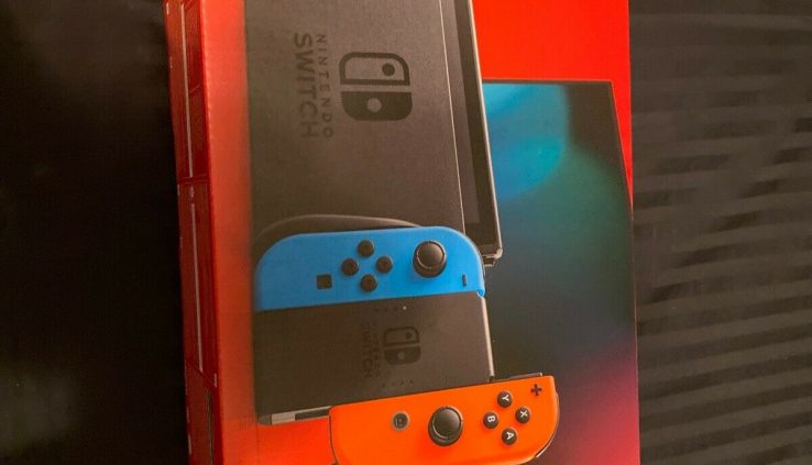Nintendo Switch Console – Sad with Neon Blue and Neon Red Joy-Controller
