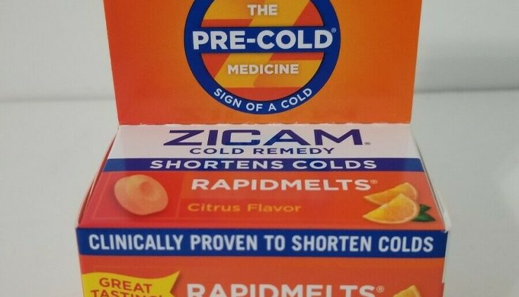 ZICAM Icy Resolve Rapidmelts Citrus Flavor Hastily Melts 25 Tablets – EXP 2022