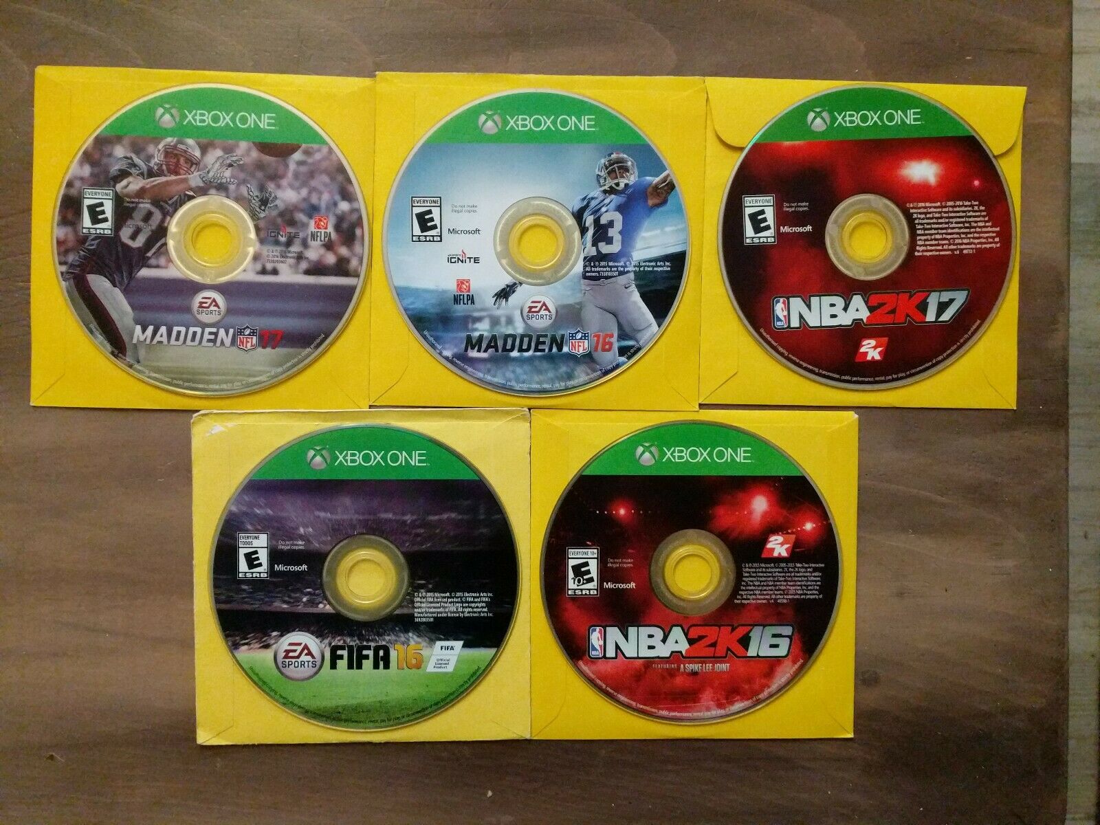 Xbox One Game Lot (5 Games) Disc Handiest on 