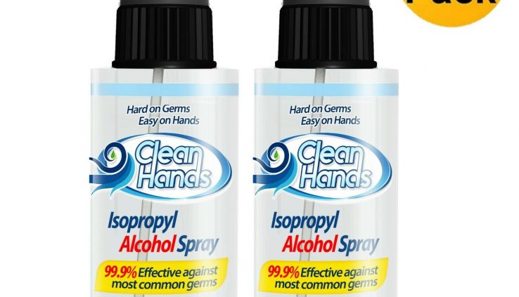 70% Isopropyl Alcohol + Aloe + Crucial Oil  ( 2 Pack 2.00 OuncesEa.)