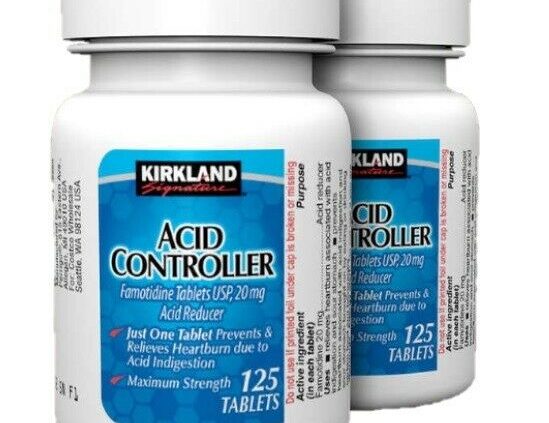 Kirkland Most Strength Acid Controller Famotidine 20mg 125 Medication x 2