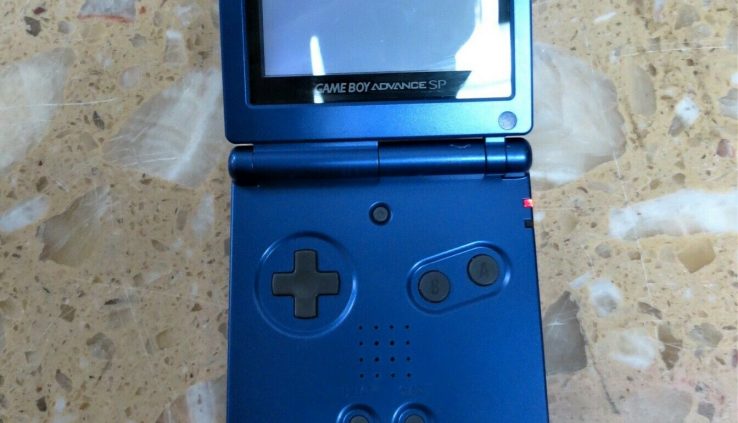 Nintendo Gameboy Reach SP AGS-001 Cobalt Blue NO CHARGER FAIR With Case