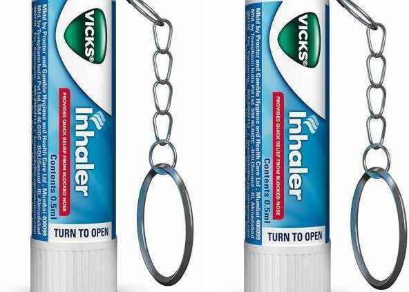 Vicks Inhaler Nasal Stick 0.5ml Blueprint of two (Key Chain Incorporated)