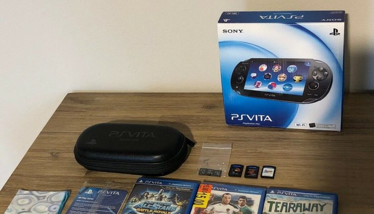 Awesome Sony PlayStation PS VITA PCH-1001 Bundle! 6 Games, 3 Memory