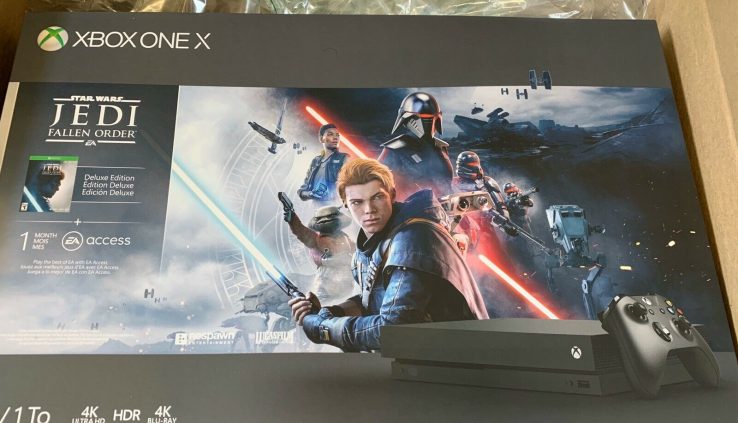 BRAND NEW SEALED  Microsoft Xbox One X 1TB Vast title Wars Jedi: Fallen Convey Bundle