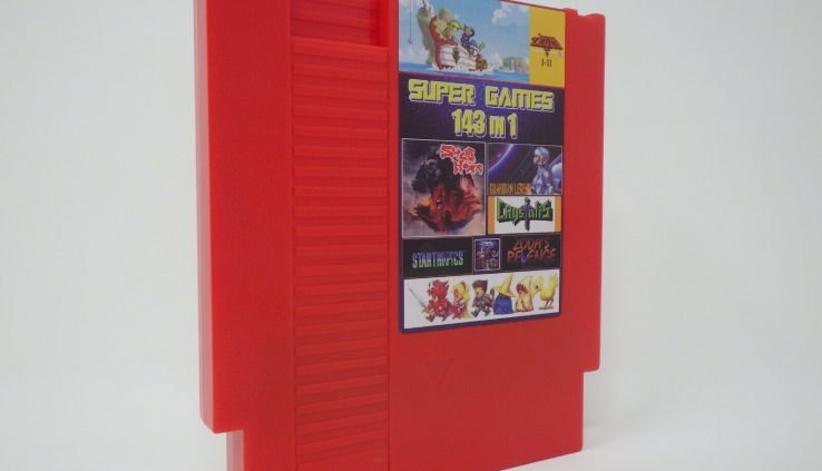 Huge Video games 143 in 1 Nintendo NES Cartridge Multicart v1.0 Fire Crimson 100 Simplest