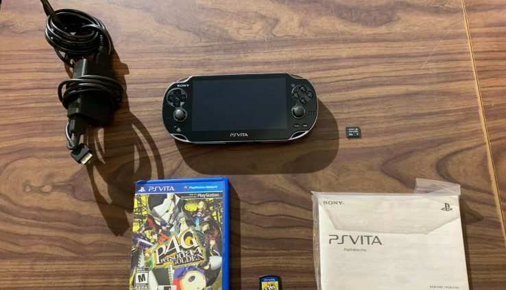 Sony PlayStation Vita PCH-1001 System + Persona 4 + 4 GB Reminiscence Card