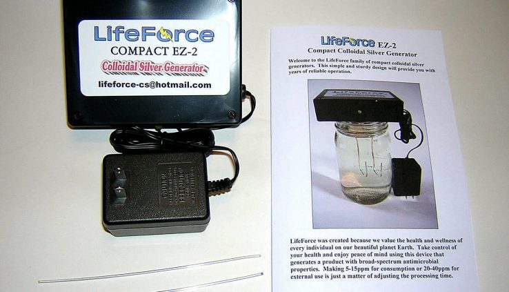 Compact EZ-2 Fundamental Colloidal Silver Generator Bundle by LifeForce Devices