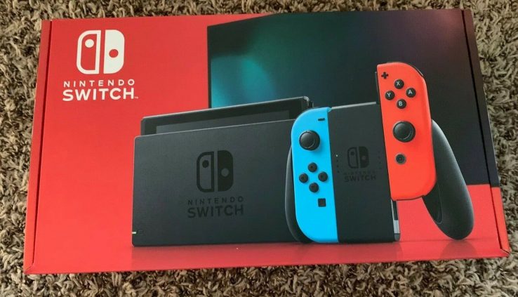 Nintendo Swap V2 Neon Blue And Neon Crimson – NEW! – IN HAND!