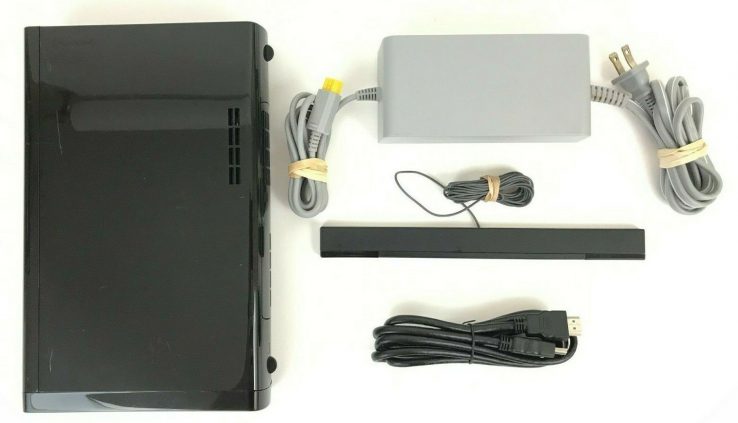 Nintendo Wii U 32GB Shaded Console (WUP-101) Bundle – No Gamepad