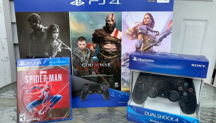 Recent Sony PlayStation 4 PS4 Slim 1TB Console  4 Game Bundle extra controller