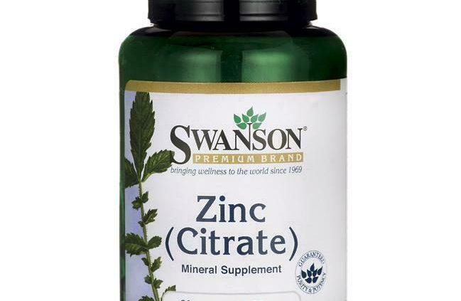 Zinc Citrate 60 capsules Bolsters the immune system Swanson