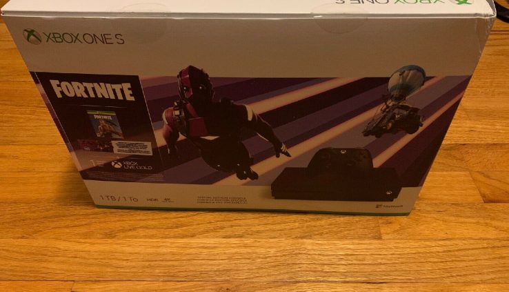 PURPLE CONSOLE! Fortnite Crimson 1TB XBOX One S Darkish Vertex – CODE NOT INCLUDED