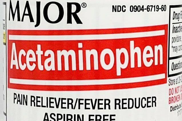 Major Acetaminophen 325 mg Tablets 100 Rely -Expiration Date 10-2022