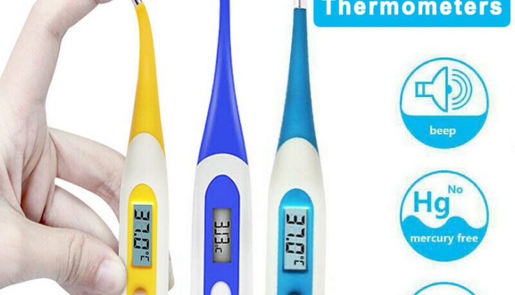 Digital LCD Thermometer Medical Toddler Adult Body Stable Tender Electronic Thermometer