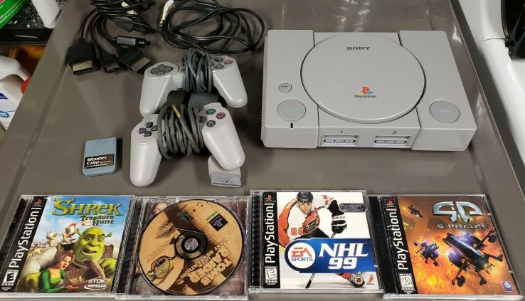 Playstation1 With Audio Outputs And Games